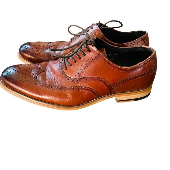 Stacy Adams 8.5 Mens Lace Up Oxford Dress Shoes - Picture 3 of 10